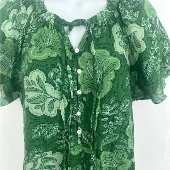 Sundry V-Neck Mini Swing Dress Tropical Vacation Lightweight Women’s Size S 4-6 - Picture 4 of 13